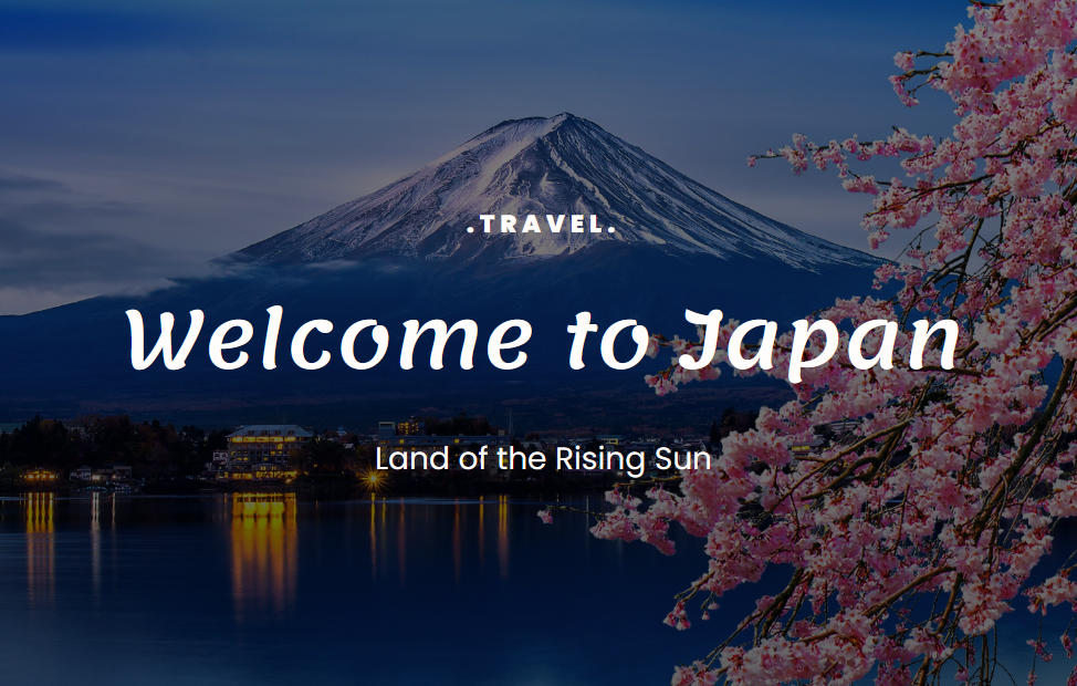 Japan landing page project preview